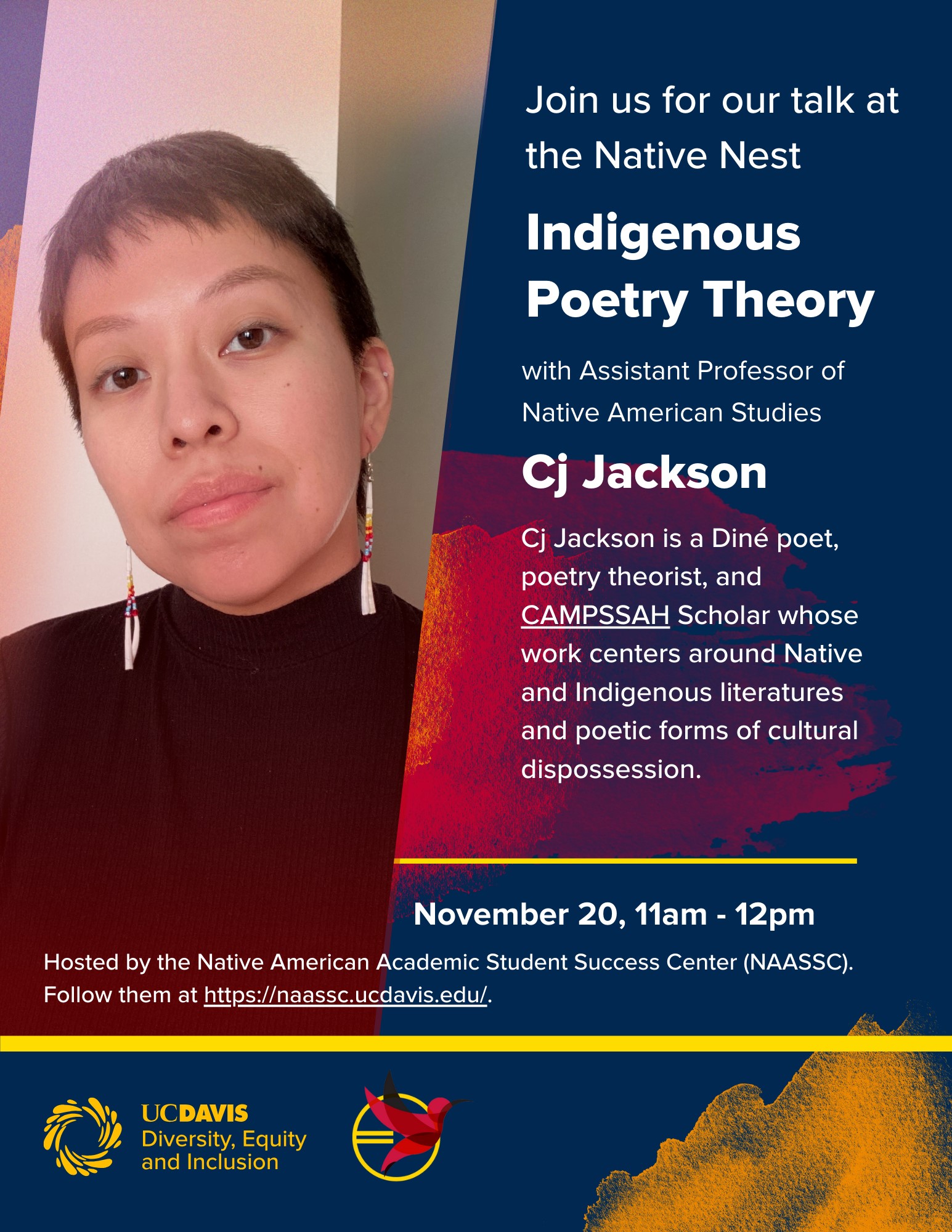 Indigenous Poetry Theory Wed Nov 19 Native American Studies at UC Davis